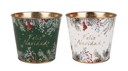 DKD Home Decor Cesta de Metal Dorada Surtido de 2