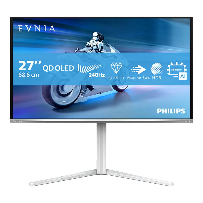 Philips Evnia 27M2N6501L/00 Monitor Gaming QD-OLED 26,5 pulg QHD 240Hz Blanco Philips Evnia 27M2N6501L/00 Monitor Gaming QD-OLED 26,5 pulg QHD 240Hz Blanco