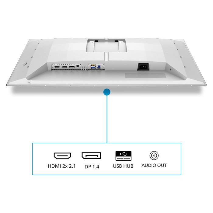 Philips Evnia 27M2N6501L/00 Monitor Gaming QD-OLED 26,5 pulg QHD 240Hz Blanco Philips Evnia 27M2N6501L/00 Monitor Gaming QD-OLED 26,5 pulg QHD 240Hz Blanco
