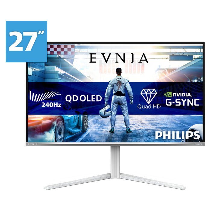 Philips Evnia 27M2N6501L/00 Monitor Gaming QD-OLED 26,5 pulg QHD 240Hz Blanco Philips Evnia 27M2N6501L/00 Monitor Gaming QD-OLED 26,5 pulg QHD 240Hz Blanco