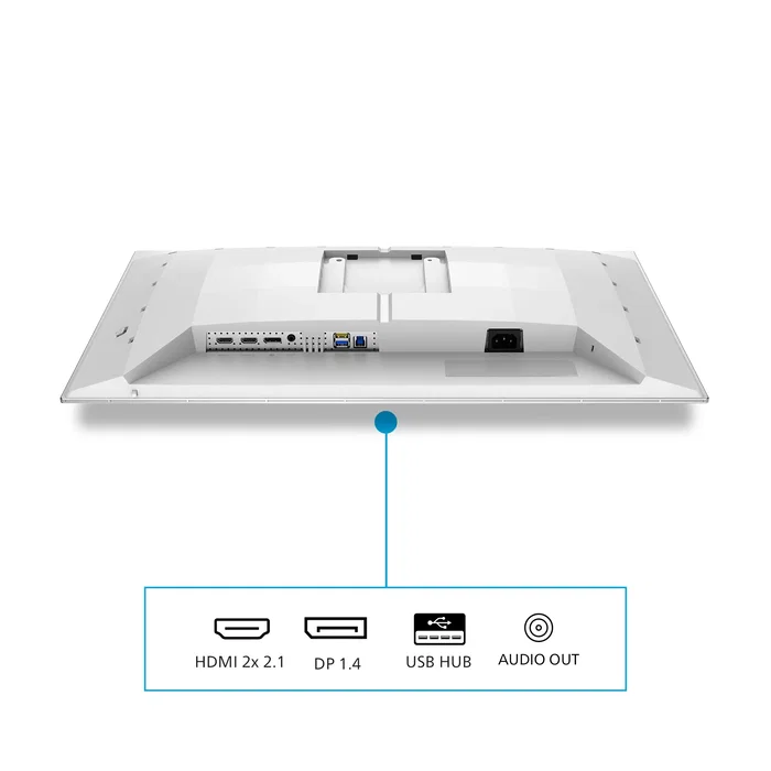Philips 27M2N6501L Monitor Gaming 67.3 cm (26.5") Quad HD QD-OLED 240Hz 0.03ms HDR 10 HDMI 2.1 DP 1.4 G-Sync FreeSync Premium Blanco