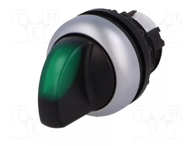 EATON ELECTRIC Interruptor rotativo verde de 3 posiciones 22mm