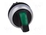 EATON ELECTRIC Interruptor rotativo verde de 3 posiciones 22mm