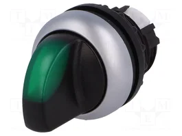 EATON ELECTRIC Interruptor rotativo verde de 3 posiciones 22mm