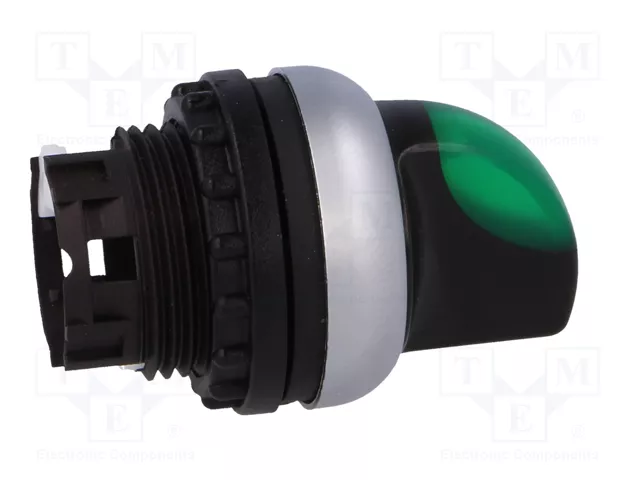 EATON ELECTRIC Interruptor rotativo verde de 3 posiciones 22mm