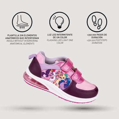 Zapatillas Deportivas con LED My Little Pony Velcro Rosa 32 Zapatillas Deportivas con LED My Little Pony Velcro Rosa 32