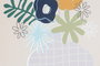 DKD Home Decor Cuadro Lienzo Pino 28x1,7x28 Florero Surtido de 3