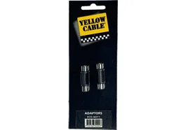 Yellowcab Adaptador de RCA Hembra a RCA Hembra | Ancho 6 cm, Alto 2.3 cm, Largo 16.1 cm