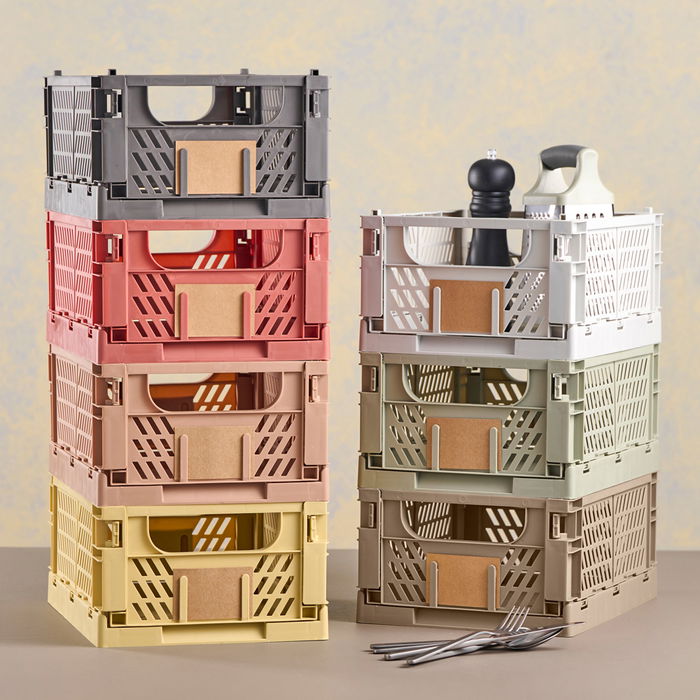 Day Caja Plegable Almacenaje Verde Musgo 33x24,5x15 cm Capacidad 10L Soporta 20kg