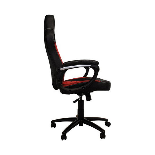 LC-Power CL-RC-BR Silla Gaming con Giratoria 360° y Función Basculante, Asiento y Respaldo Acolchados en Piel Imitación Color Negro y Rojo LC-Power CL-RC-BR Silla Gaming con Giratoria 360° y Función Basculante, Asiento y Respaldo Acolchados en Piel Imitación Color Negro y Rojo