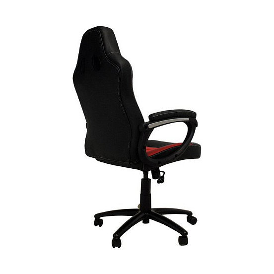 LC-Power CL-RC-BR Silla Gaming con Giratoria 360° y Función Basculante, Asiento y Respaldo Acolchados en Piel Imitación Color Negro y Rojo LC-Power CL-RC-BR Silla Gaming con Giratoria 360° y Función Basculante, Asiento y Respaldo Acolchados en Piel Imitación Color Negro y Rojo