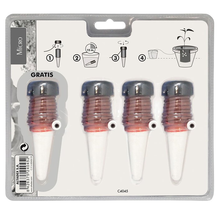 Blue Bird-Altadex Sistema de riego Aquac para macetas 3+1 conos Blue Bird-Altadex Sistema de riego Aquac para macetas 3+1 conos