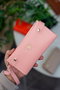 Zoozie Bags Cartera Mujer Color Polvo 100% Cuero PU Elegante y Sofisticada para Uso Diario