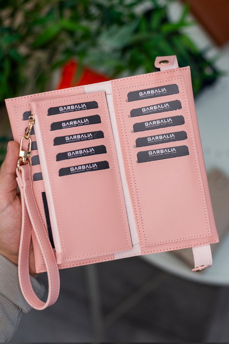 Zoozie Bags Cartera Mujer Color Polvo 100% Cuero PU Elegante y Sofisticada para Uso Diario