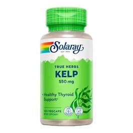 SOLARAY Kelp 550 mg, 100 cápsulas vegetales