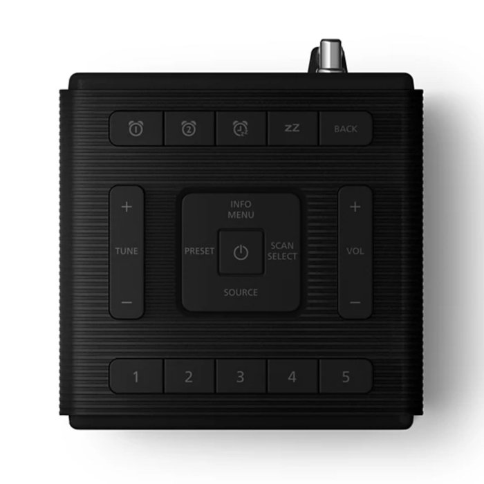 Philips TAR5100/10 Reloj despertador digital Negro