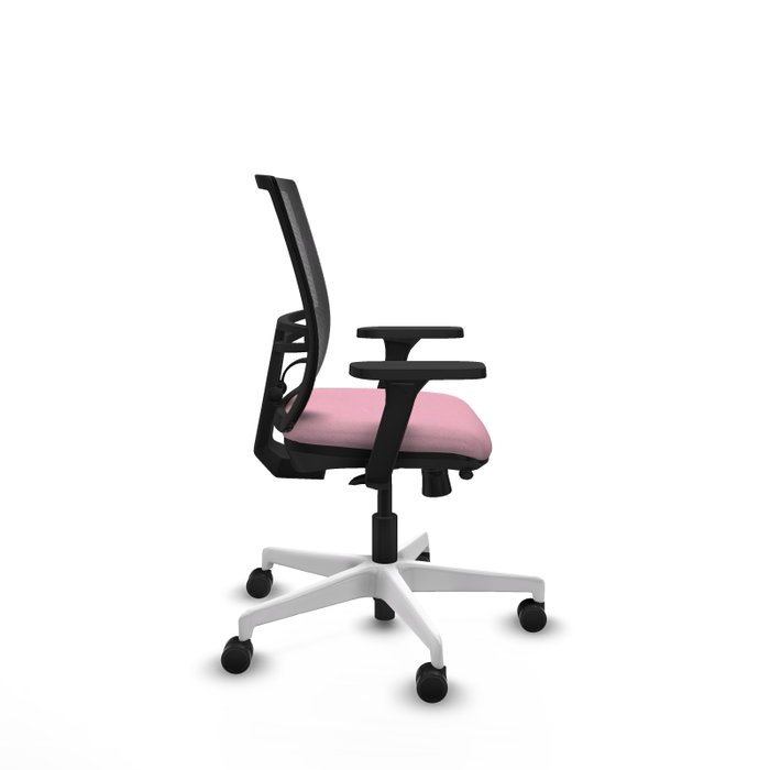 PIQUERAS Y CRESPO Silla de oficina Yunquera Rosa y Negro