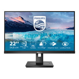 Philips 222S1AE/00 Monitor LCD IPS Full HD de 21.5 pulgadas (54.6 cm) 1920 x 1080, 75 Hz, 4 ms, Negro, sin marco, montaje VESA