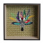 Home Deco Factory Juego 2 Estantes Exotic Sauvage Madera Estampados Tropicales