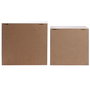 Home Deco Factory Juego 2 Estantes Exotic Sauvage Madera Estampados Tropicales