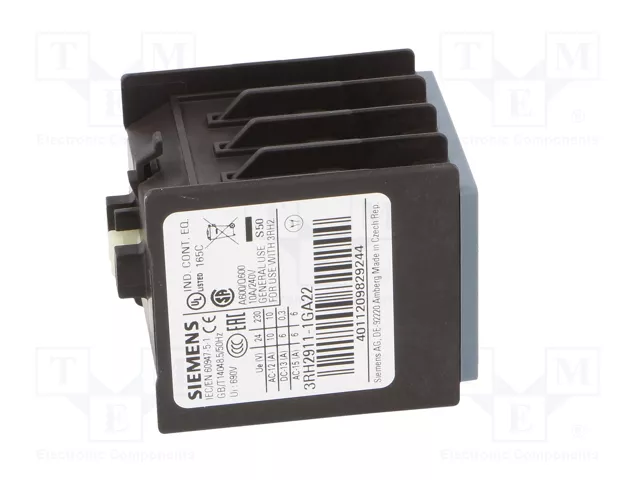 Siemens 3RH29111GA22 Bloque de contactos auxiliares 2S+2S S00 frontal con conexión de tornillo