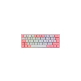 Redragon Fizz Pro Teclado Mecánico Gaming Inalámbrico RGB Español Blanco/Rosa