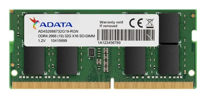 ADATA Premier Memoria RAM para Portátil/Laptop 8GB DDR4 2666 MHz SO-DIMM CL19 (260-pin)