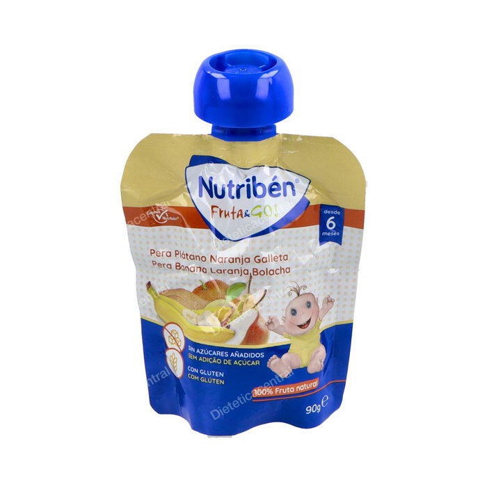 Nutriben Fruta & Go Pera-Plata-Nara-Galleta 90Gr Nutriben Fruta & Go Pera-Plata-Nara-Galleta 90Gr