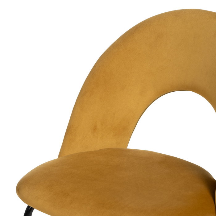 Silla Ocre Tejido-Metal Contract 49 X 60 X 81 cm (Set de 4)