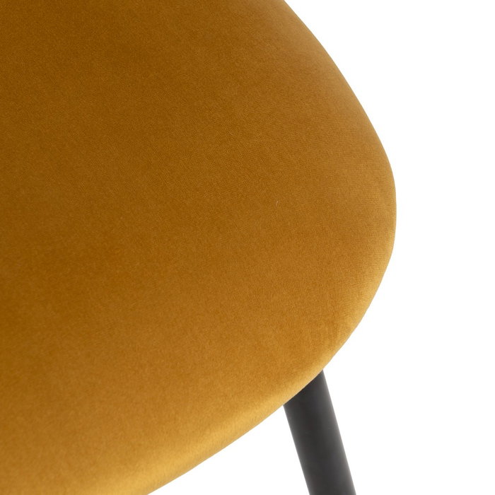 Silla Ocre Tejido-Metal Contract 49 X 60 X 81 cm (Set de 4)