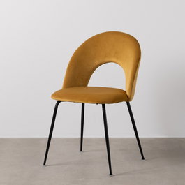 Silla Ocre Tejido-Metal Contract 49 X 60 X 81 cm (Set de 4)