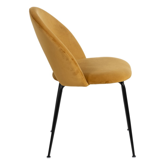 Silla Ocre Tejido-Metal Contract 49 X 60 X 81 cm (Set de 4)