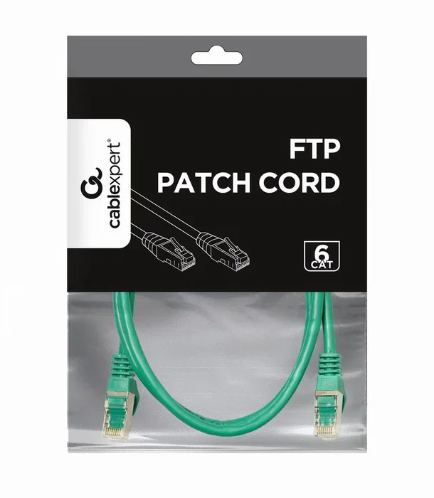 Gembird Cable de Red Cat6 F/FTP 1m Verde Gembird Cable de Red Cat6 F/FTP 1m Verde