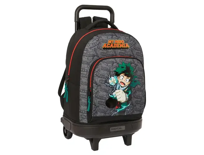Safta Mochila escolar grande con ruedas compact extraible My Hero Academia 450x220x330 mm Safta Mochila escolar grande con ruedas compact extraible My Hero Academia 450x220x330 mm