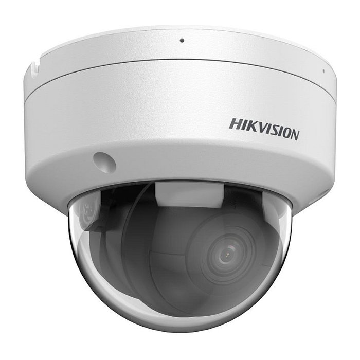 Hikvision DS-2CD2186G2H-ISU Cámara IP 8MP AcuSense Dome Exterior, 2.8mm, Visión Nocturna 30m, WDR 130dB, IP67, PoE, Blanco