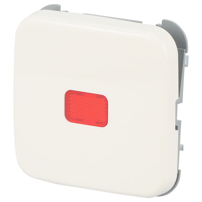 Busch-Jaeger 2CKA001731A0900 Wippe rote Kalotte *alpinweiss* Blanco Termoplástico Brillante