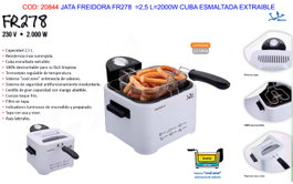 Jata Freidora FR278 de 2,5 L y 2.000 W