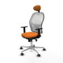 PIQUERAS Y CRESPO Silla de oficina Jorquera Naranja y Blanco