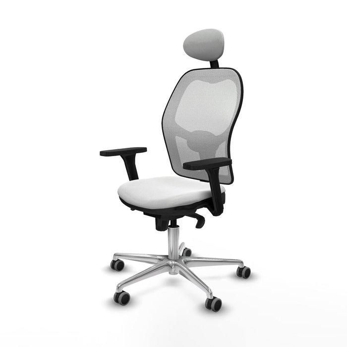 PIQUERAS Y CRESPO Silla de oficina Jorquera Blanca con Mecanismo Sincro PIQUERAS Y CRESPO Silla de oficina Jorquera Blanca con Mecanismo Sincro