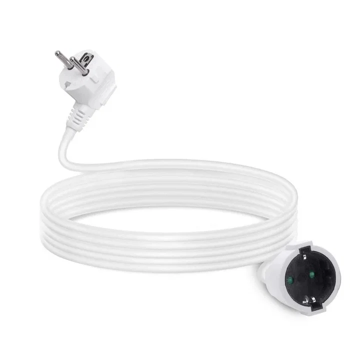 Aigostar Cable alargador alemán 3G 5 m blanco Aigostar Cable alargador alemán 3G 5 m blanco