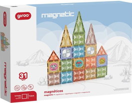 GIROS Juego Magnético de Formas Diamante 31 Piezas