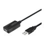 LogiLink Cable USB tipo A a tipo A de 10 metros, negro