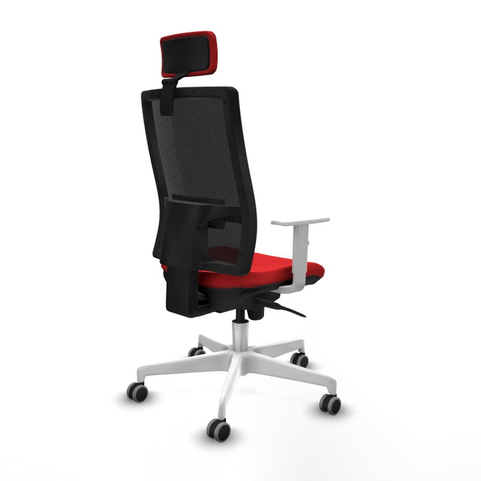 PIQUERAS Y CRESPO Silla de oficina Horna con mecanismo Sincro, Rojo y Negro PIQUERAS Y CRESPO Silla de oficina Horna con mecanismo Sincro, Rojo y Negro