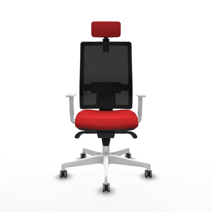 PIQUERAS Y CRESPO Silla de oficina Horna con mecanismo Sincro, Rojo y Negro PIQUERAS Y CRESPO Silla de oficina Horna con mecanismo Sincro, Rojo y Negro