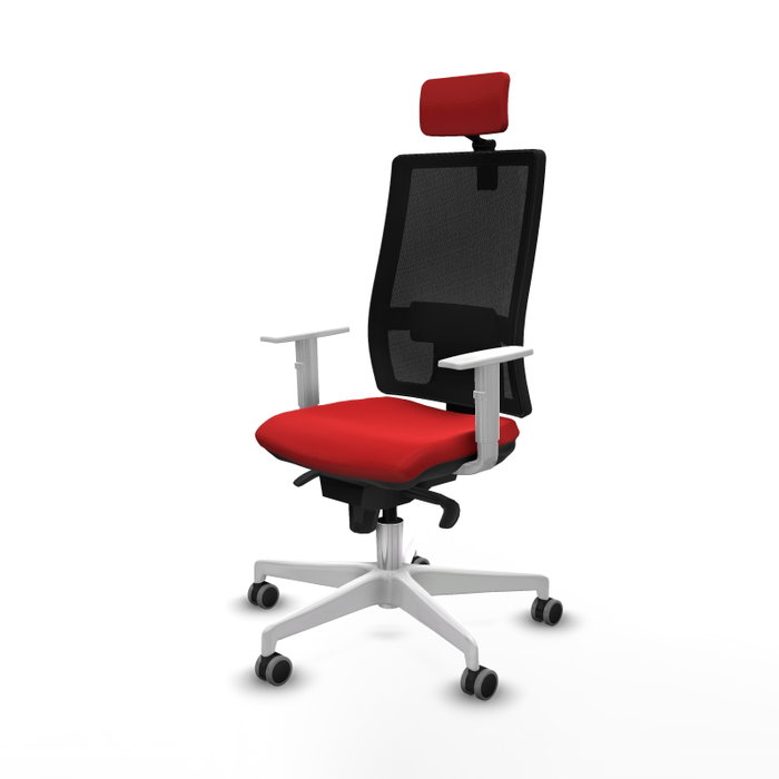 PIQUERAS Y CRESPO Silla de oficina Horna con mecanismo Sincro, Rojo y Negro PIQUERAS Y CRESPO Silla de oficina Horna con mecanismo Sincro, Rojo y Negro