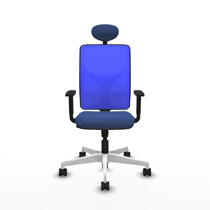 PIQUERAS Y CRESPO Silla de oficina Motilla con mecanismo Sincro, Azul