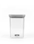 Quttin Tarro Hermetico PET 1100 ml con dimensiones 11.1 cm (ancho) x 15.3 cm (alto) x 11.2 cm (largo) (12 Unidades)