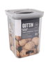 Quttin Tarro Hermetico PET 1100 ml con dimensiones 11.1 cm (ancho) x 15.3 cm (alto) x 11.2 cm (largo) (12 Unidades)