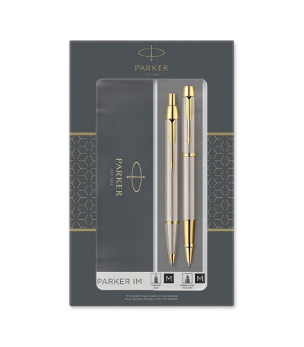 Parker Set Duo Rollerball y Bolígrafo Acero Inoxidable Parker Set Duo Rollerball y Bolígrafo Acero Inoxidable