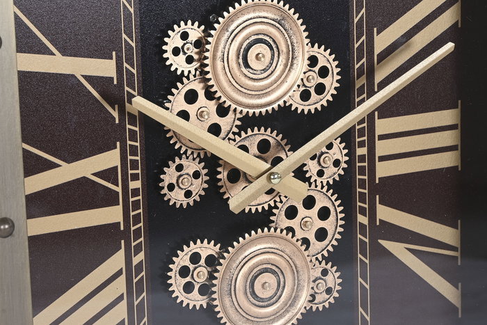 DKD Home Decor Reloj de Pared Granate Dorado 43 x 63 x 8.5 cm